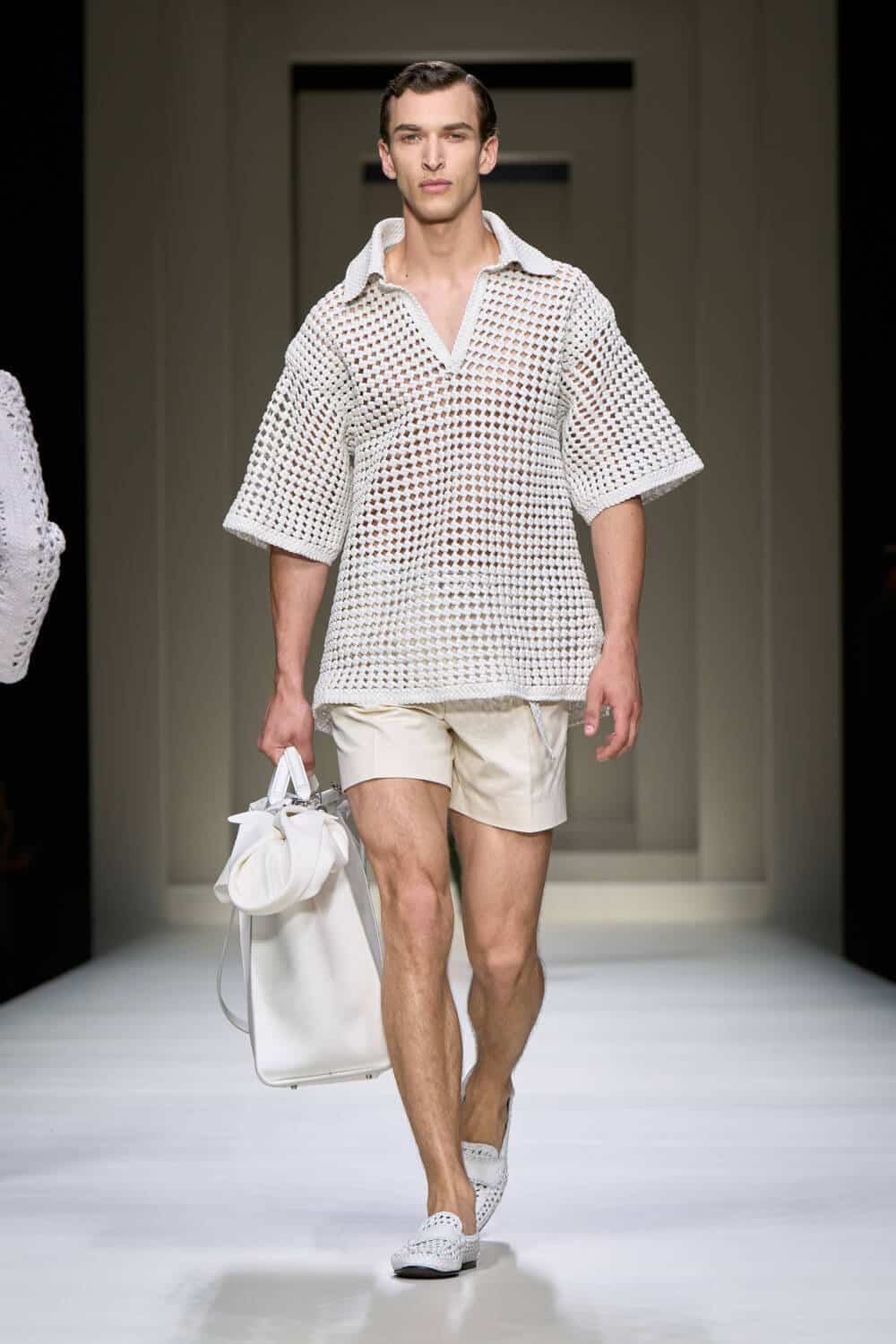 DOLCE&GABBANA Calfskin Sliders SS25【新作】 Dolce&Gabbana: Menswear SS25 - 10 Magazine